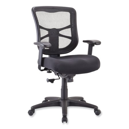 Alera Task Chair, Mesh, 18-3/4" to 22-3/8" Height, Padded Arms, Black ALEEL42BME10B